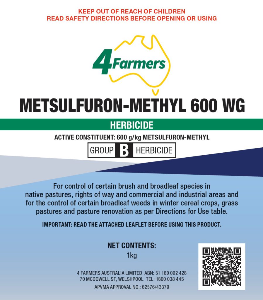 METSULFURON-METHYL 600 WDG | 4Farmers